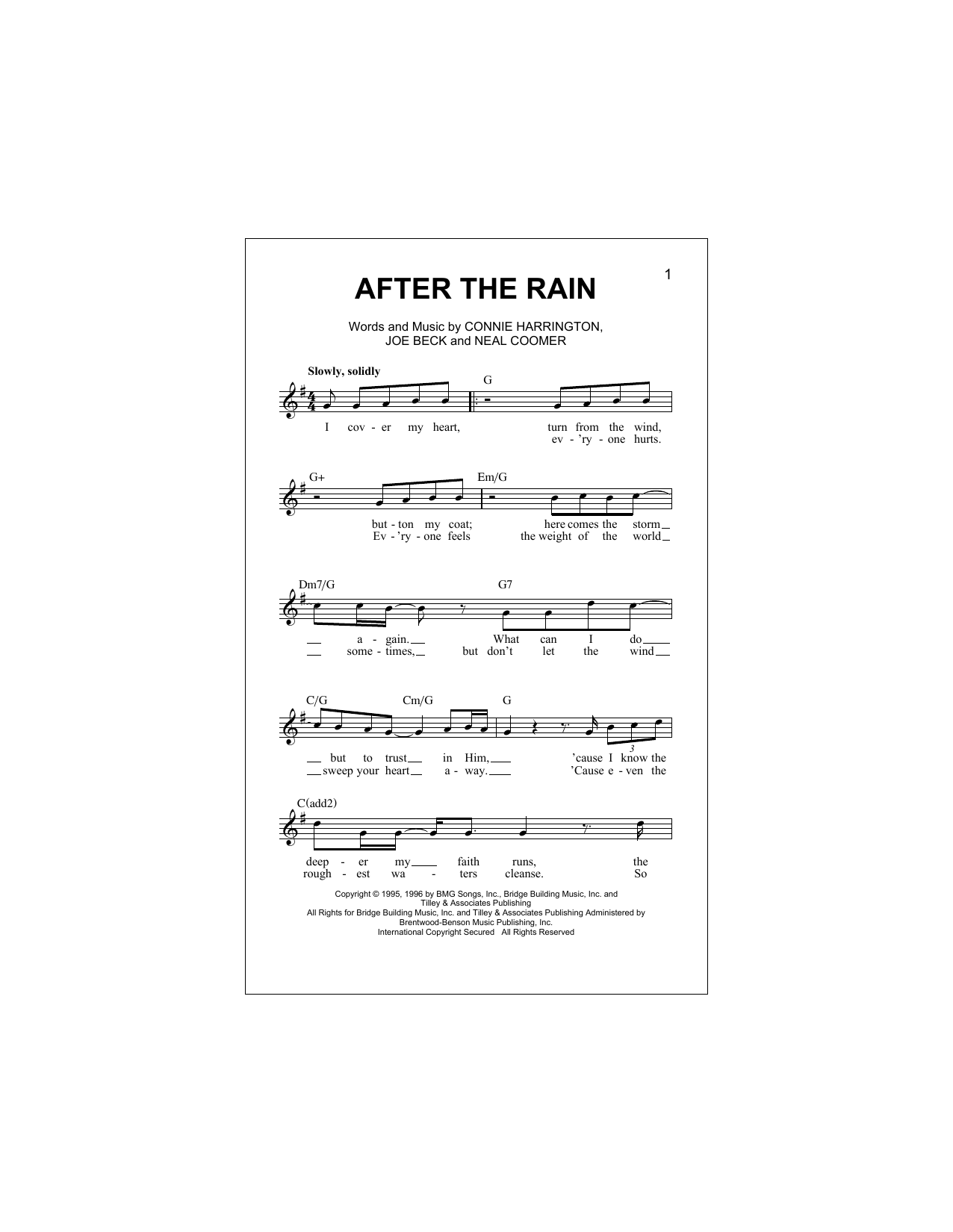 Aaron & Jeoffrey After The Rain Sheet Music