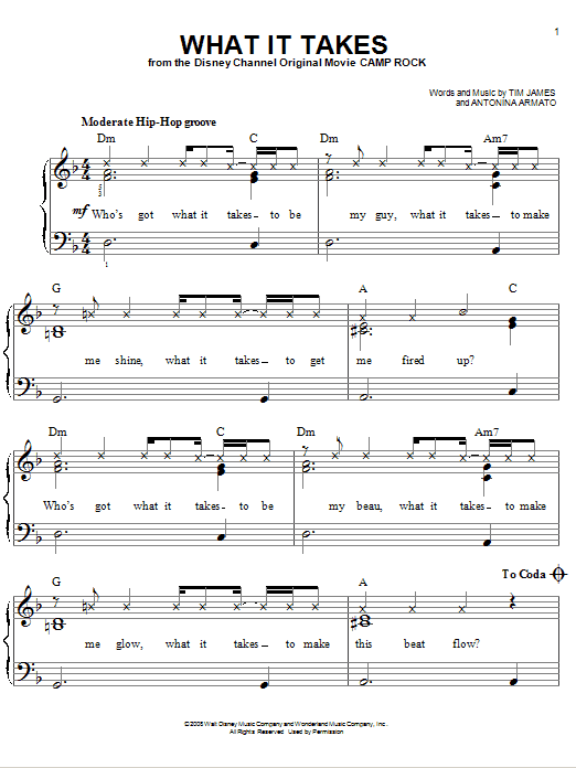 Aaron Doyle What It Takes Sheet Music
