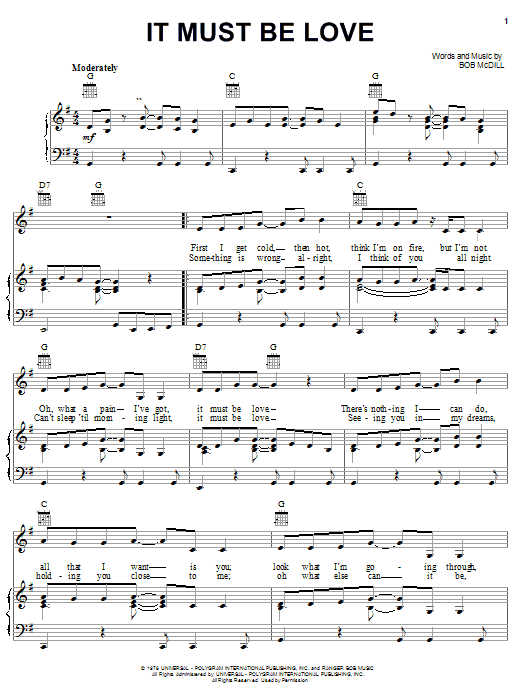 Alan Jackson It Must Be Love Sheet Music