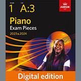 Alexander Reinagle 'Minuet in C (Grade 1, list A3, from the ABRSM Piano Syllabus 2023 & 2024)'
