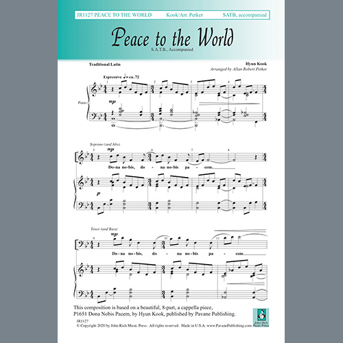 Easily Download Allan Robert Petker Printable PDF piano music notes, guitar tabs for SATB Choir. Transpose or transcribe this score in no time - Learn how to play song progression.