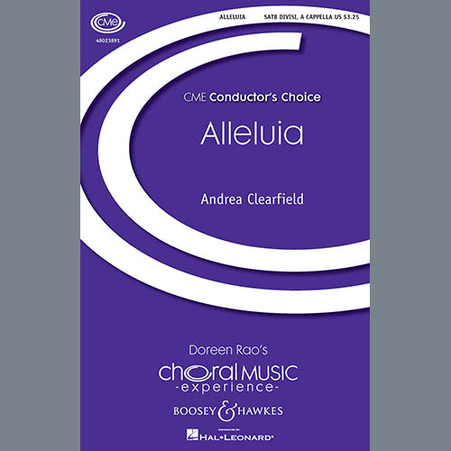 Easily Download Andrea Clearfield Printable PDF piano music notes, guitar tabs for SATB Choir. Transpose or transcribe this score in no time - Learn how to play song progression.