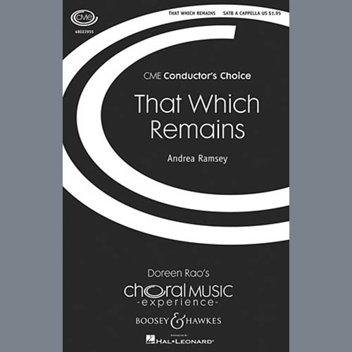 Easily Download Andrea Ramsey Printable PDF piano music notes, guitar tabs for SATB Choir. Transpose or transcribe this score in no time - Learn how to play song progression.