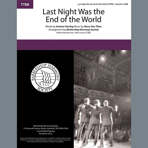 Easily Download Andrew B. Sterling & Harry von Tilzer Printable PDF piano music notes, guitar tabs for SSAA Choir. Transpose or transcribe this score in no time - Learn how to play song progression.