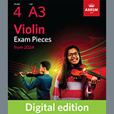 Antonio Veracini 'Vivace (Grade 4, A3, from the ABRSM Violin Syllabus from 2024)'