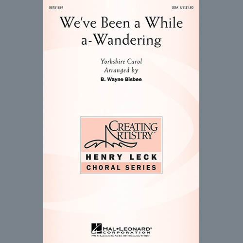 Easily Download B. Wayne Bisbee Printable PDF piano music notes, guitar tabs for SSA Choir. Transpose or transcribe this score in no time - Learn how to play song progression.