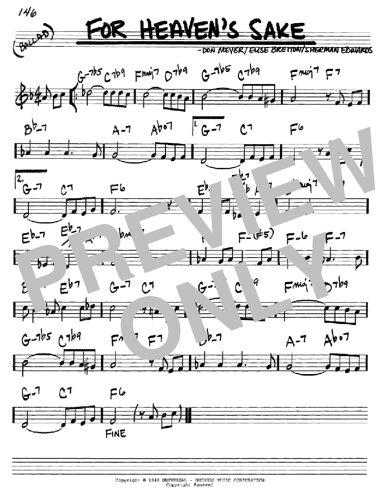 Bill Evans For Heaven's Sake Sheet Music