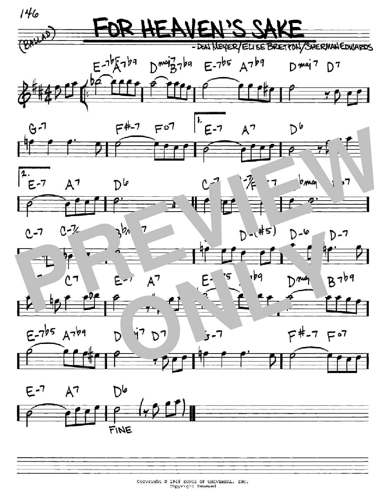 Bill Evans For Heaven's Sake Sheet Music