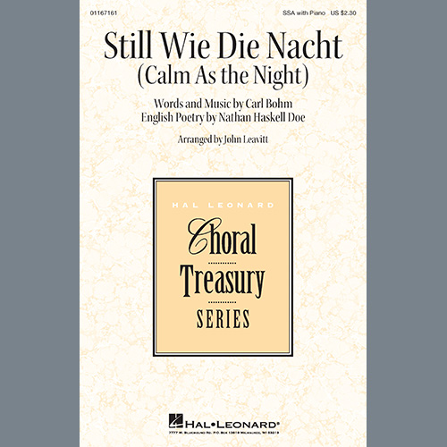 Easily Download Bohm, Carl Printable PDF piano music notes, guitar tabs for SSA Choir. Transpose or transcribe this score in no time - Learn how to play song progression.