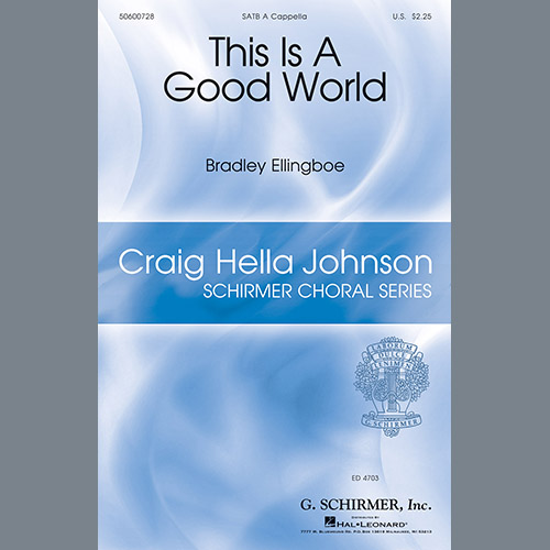 Easily Download Bradley Ellingboe Printable PDF piano music notes, guitar tabs for SATB Choir. Transpose or transcribe this score in no time - Learn how to play song progression.