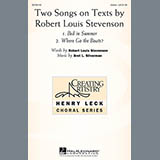 Bret L. Silverman 'Two Songs On Texts By Robert Louis Stevenson'