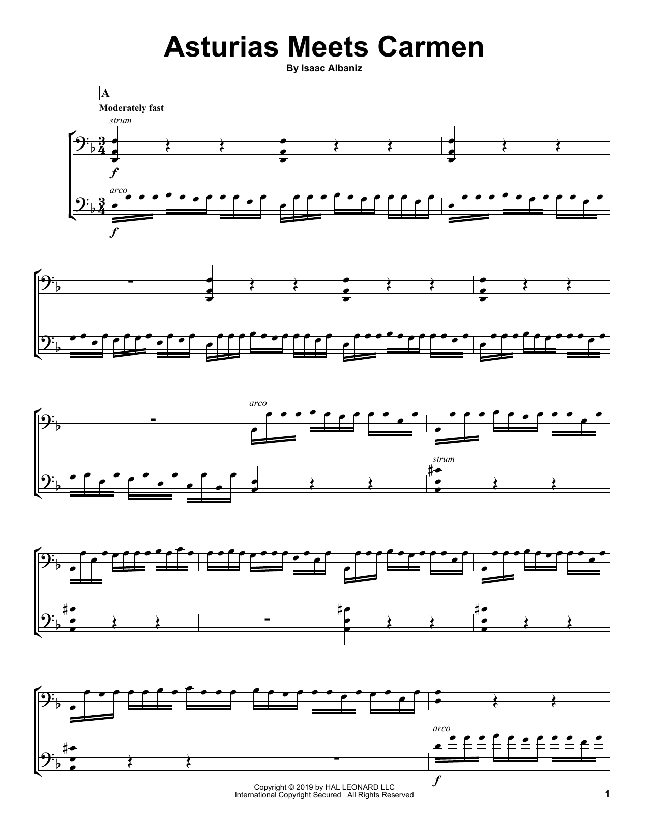 2Cellos Asturias Meets Carmen Sheet Music