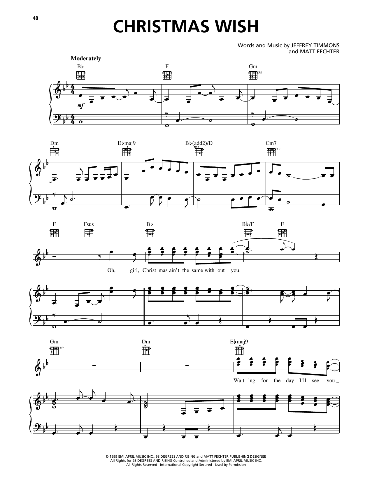 98º Christmas Wish Sheet Music