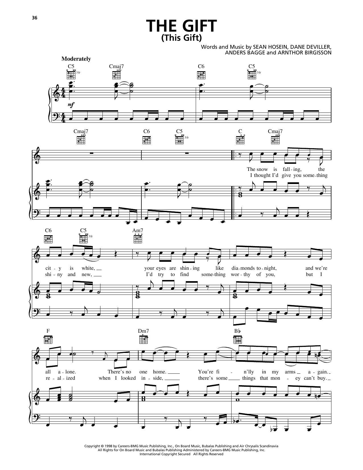 98º The Gift (This Gift) Sheet Music