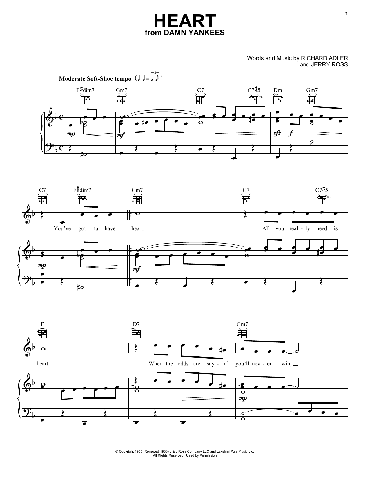 Adler & Ross Heart Sheet Music