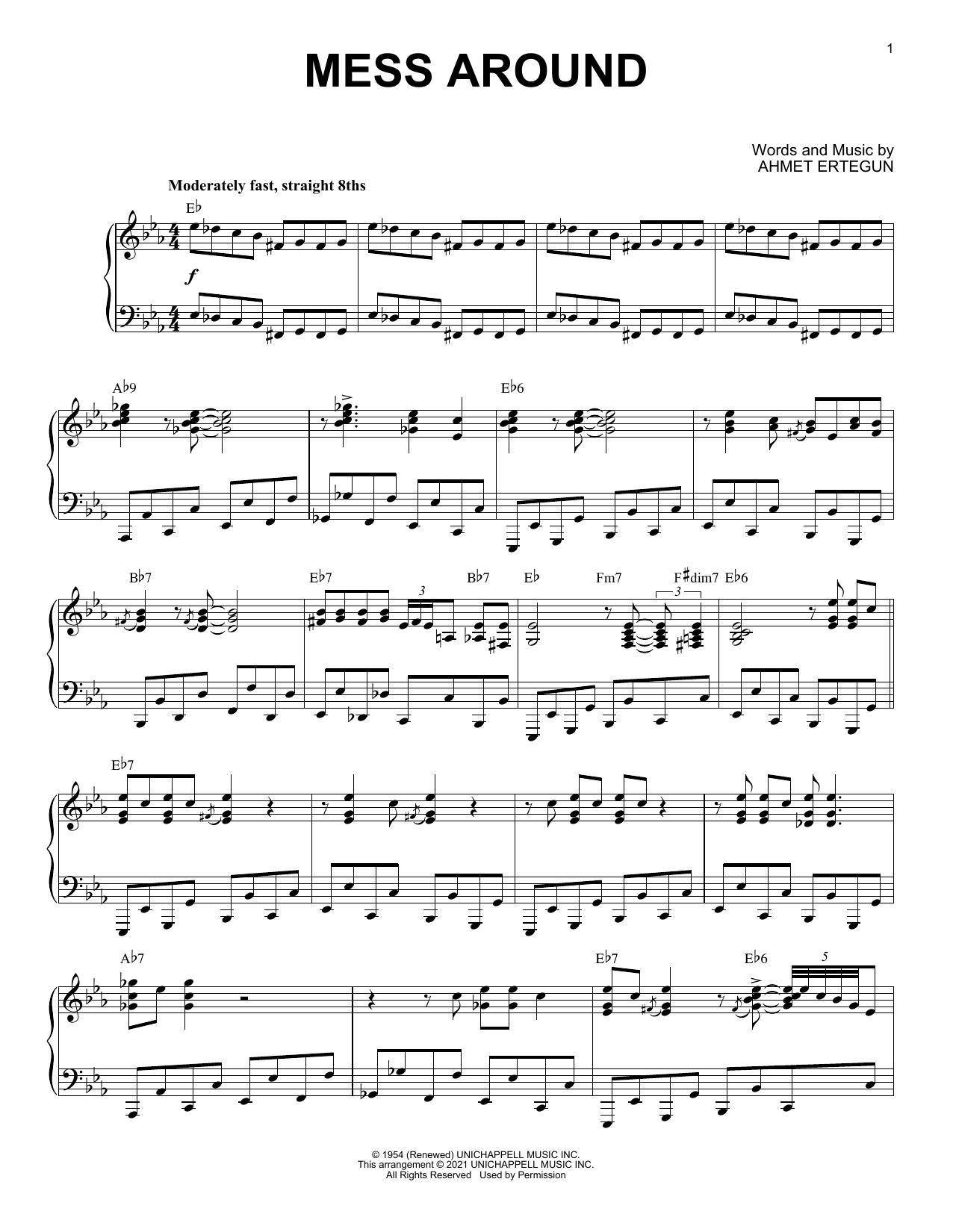 Ahmet Ertegun Mess Around (arr. Brent Edstrom) Sheet Music