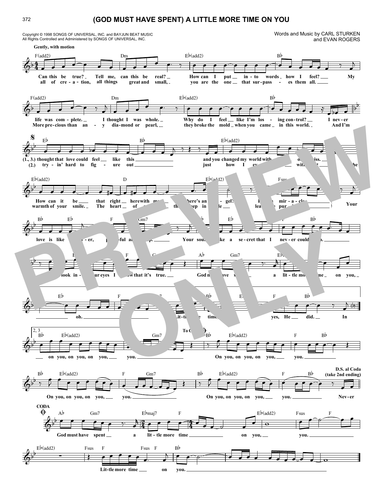Alabama featuring 'N Sync (God Must Have Spent) A Little More Time On You Sheet Music