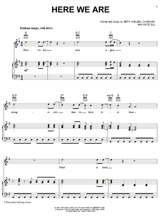 Alabama Here We Are Sheet Music