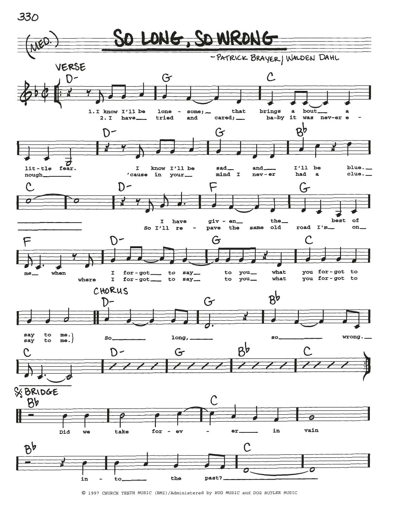 Alison Krauss So Long, So Wrong Sheet Music
