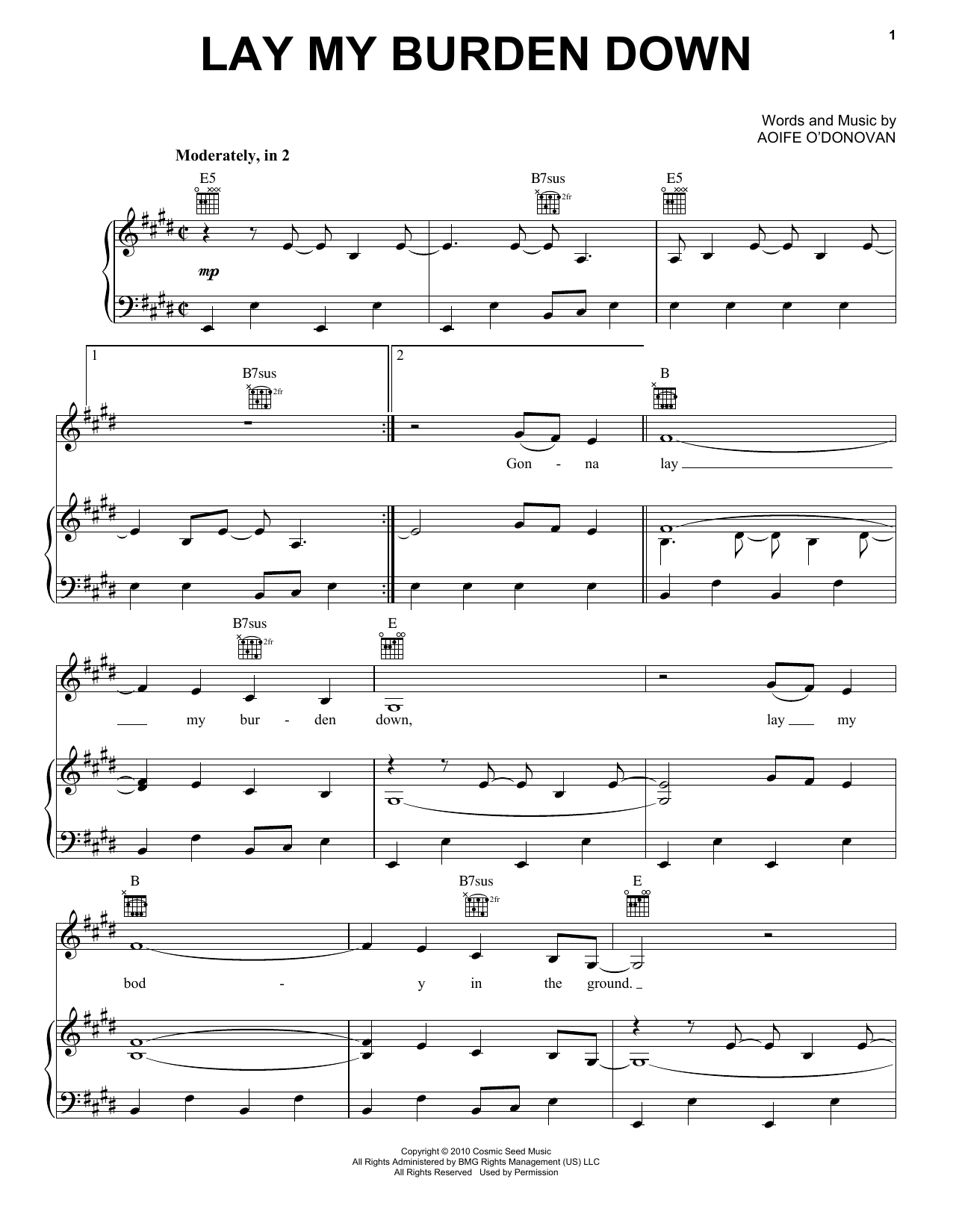 Alison Krauss & Union Station Lay My Burden Down Sheet Music