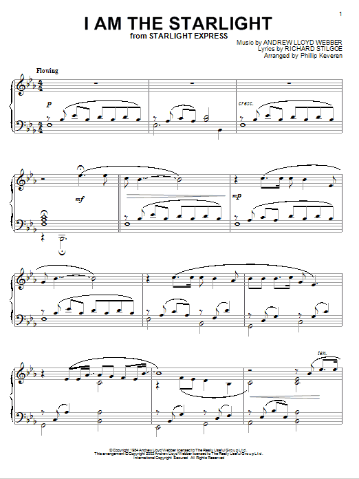 Andrew Lloyd Webber I Am The Starlight (arr. Phillip Keveren) Sheet Music