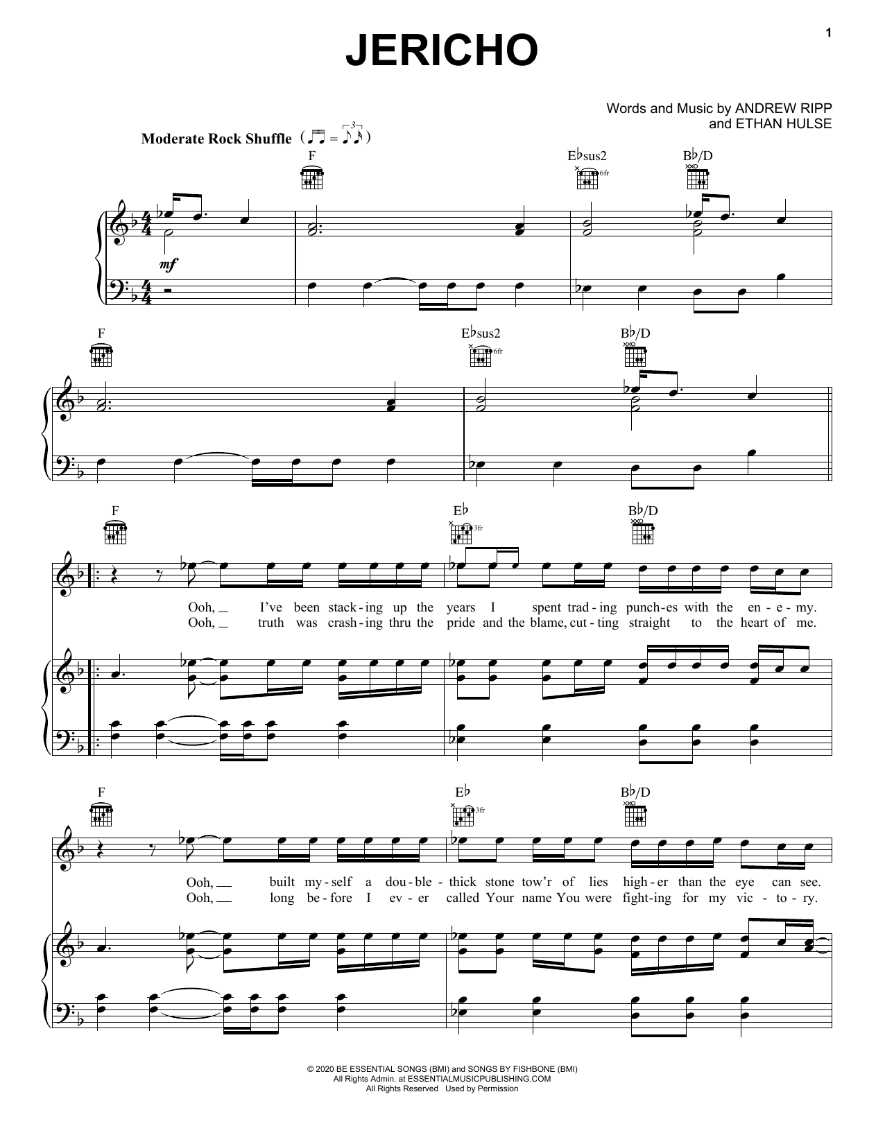 Andrew Ripp Jericho Sheet Music