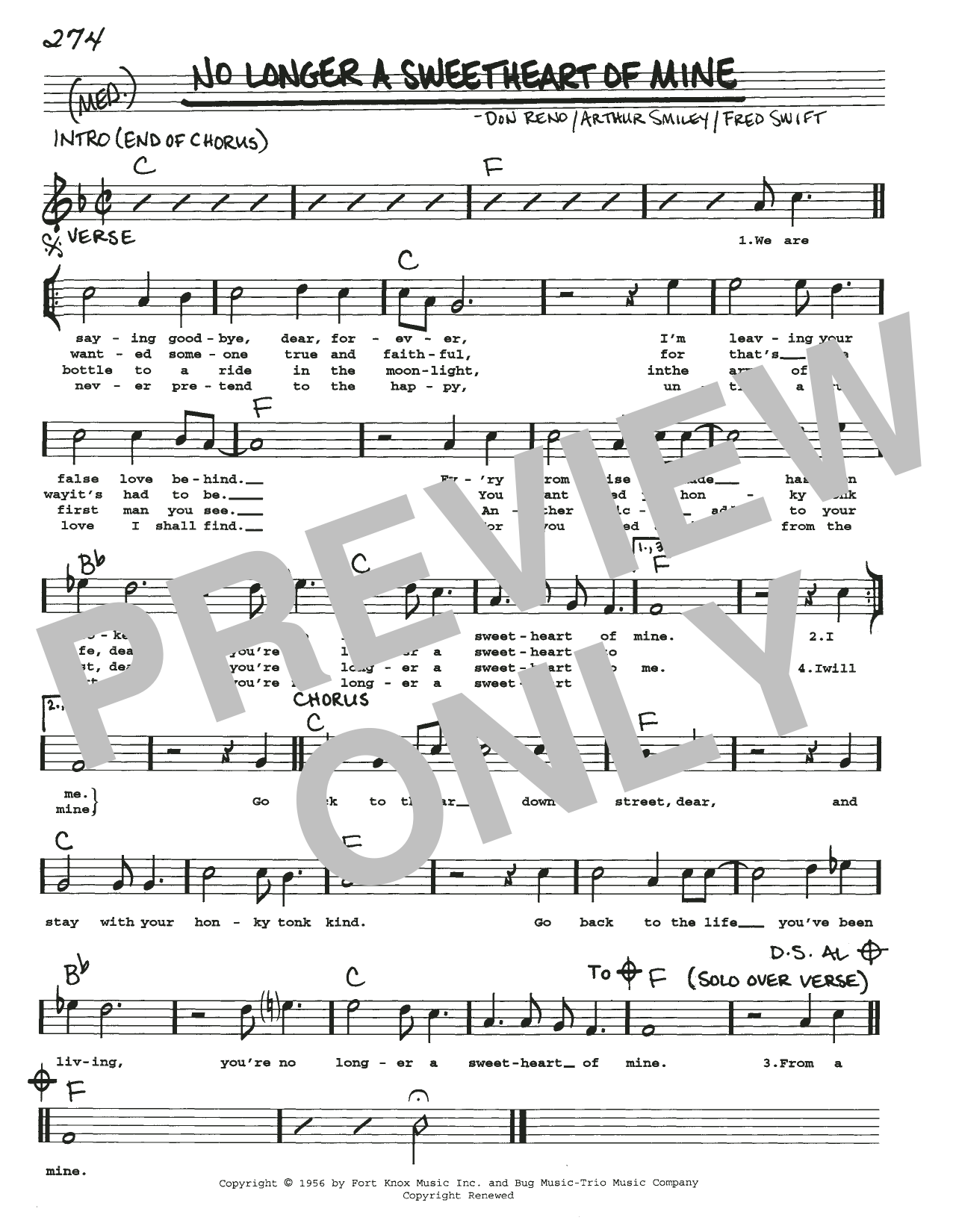 Arthur Smiley No Longer A Sweetheart Of Mine Sheet Music