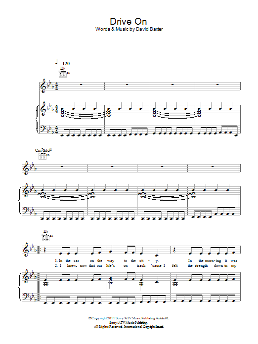 Avalanche City Drive On Sheet Music