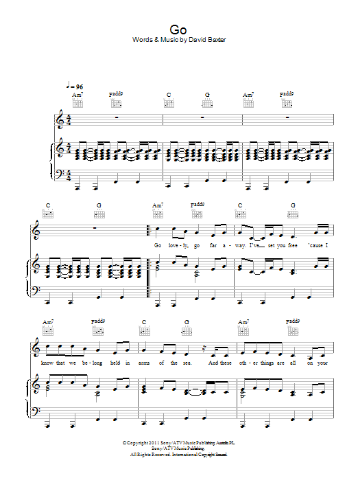 Avalanche City Go Sheet Music