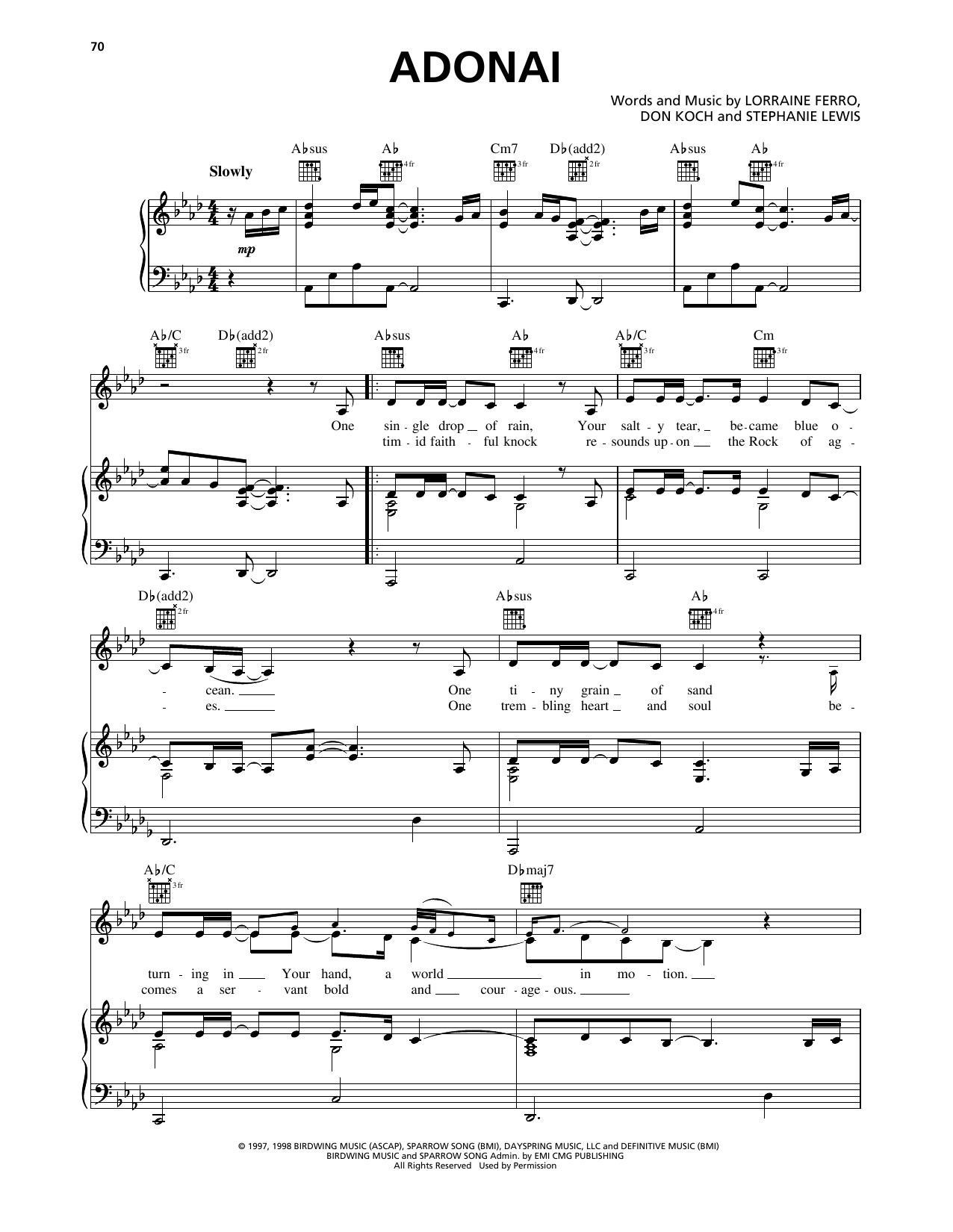 Avalon Adonai Sheet Music