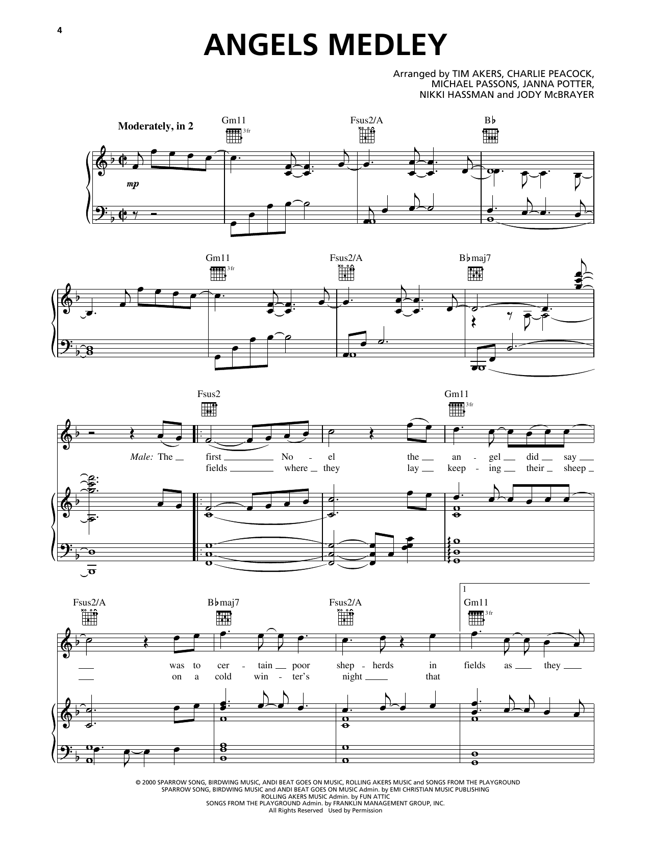 Avalon Angels Medley Sheet Music