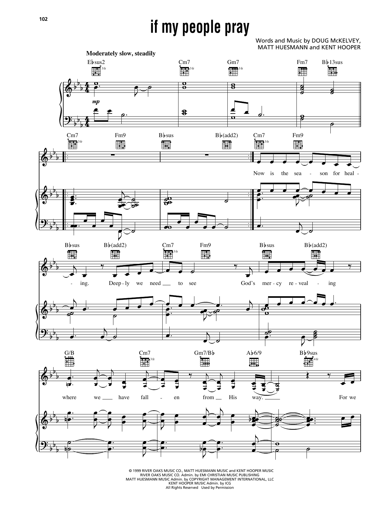 Avalon If My People Pray Sheet Music