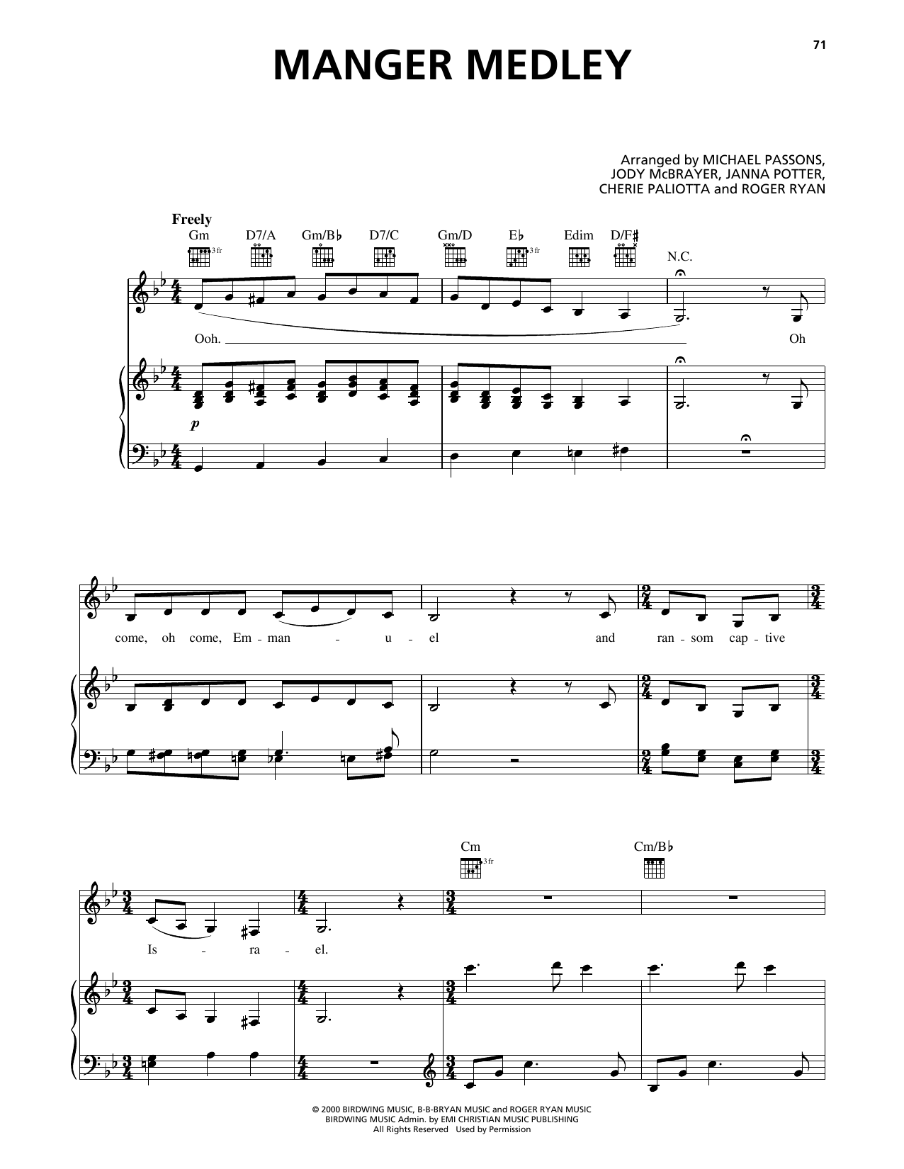 Avalon Manger Medley Sheet Music