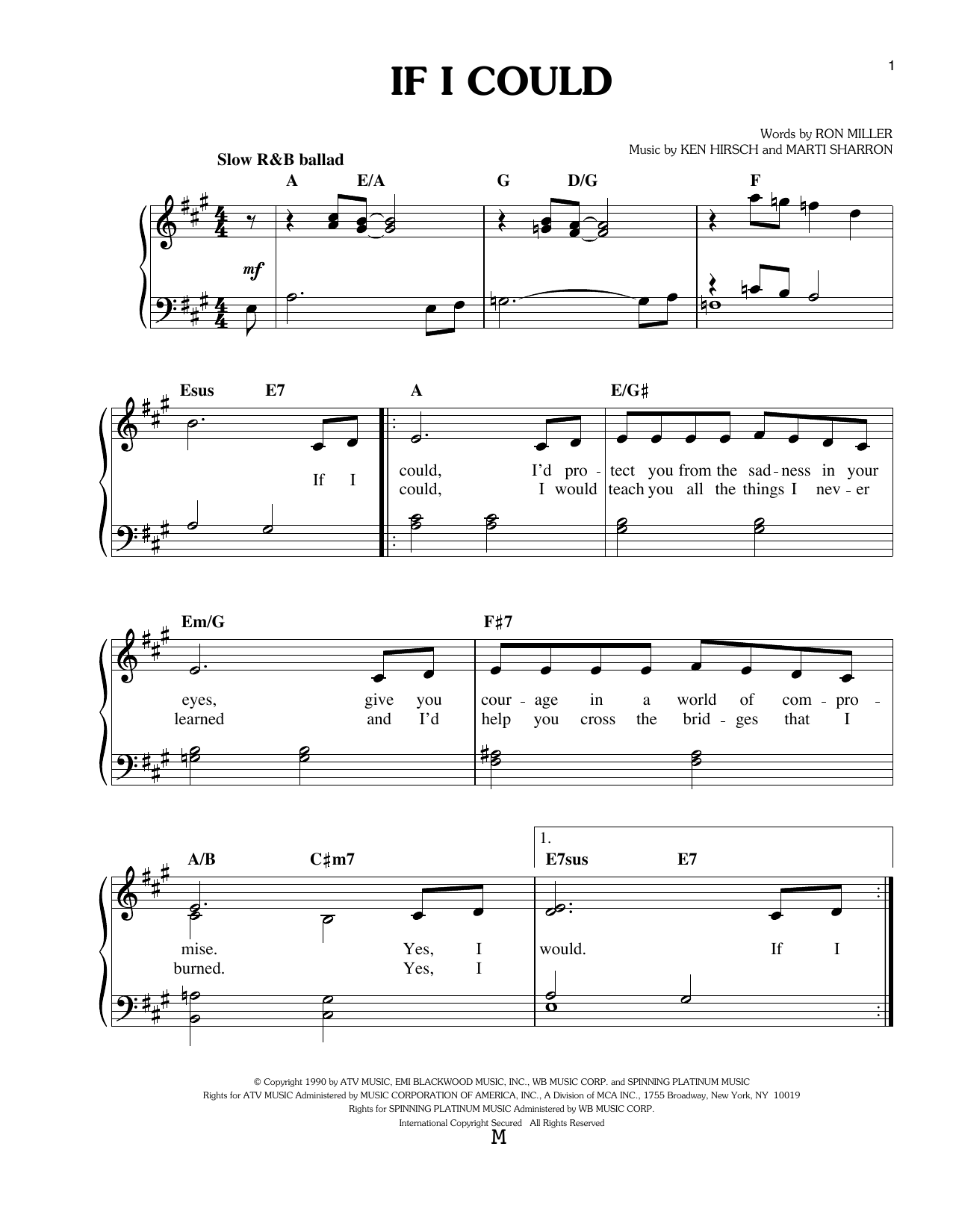 Barbra Streisand If I Could Sheet Music