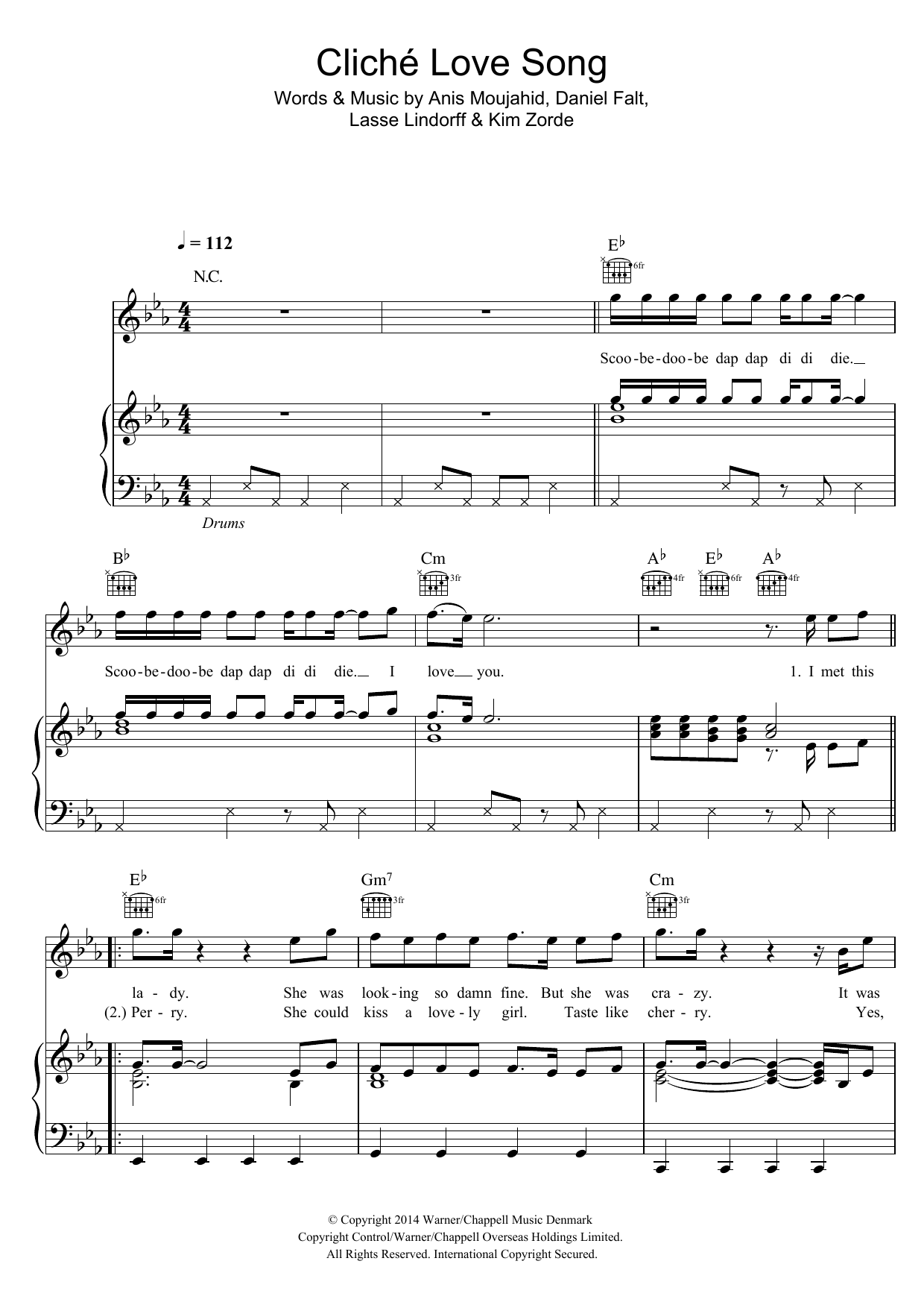 Basim Cliche Love Song Sheet Music