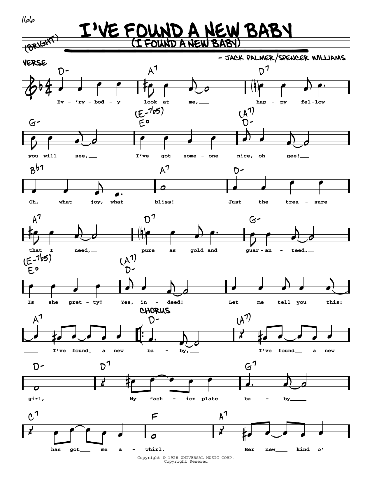 Benny Goodman I've Found A New Baby (I Found A New Baby) (arr. Robert Rawlins) Sheet Music