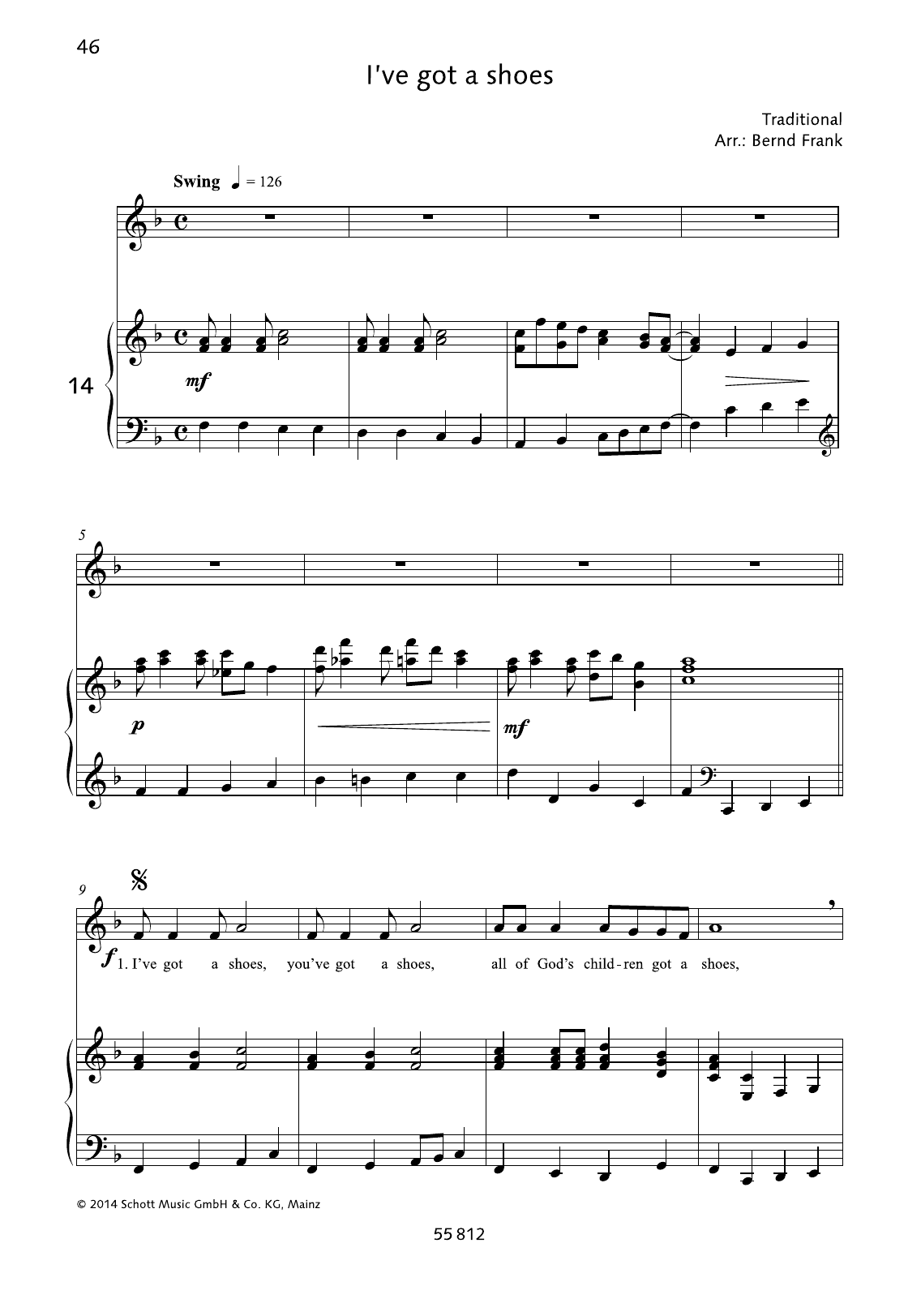 Bernd Frank I've got a shoes Sheet Music