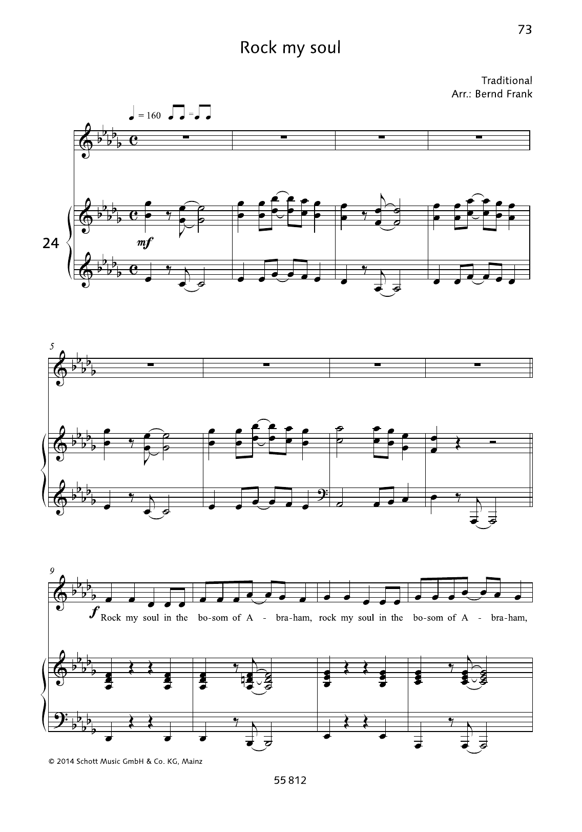 Bernd Frank Rock My Soul Sheet Music