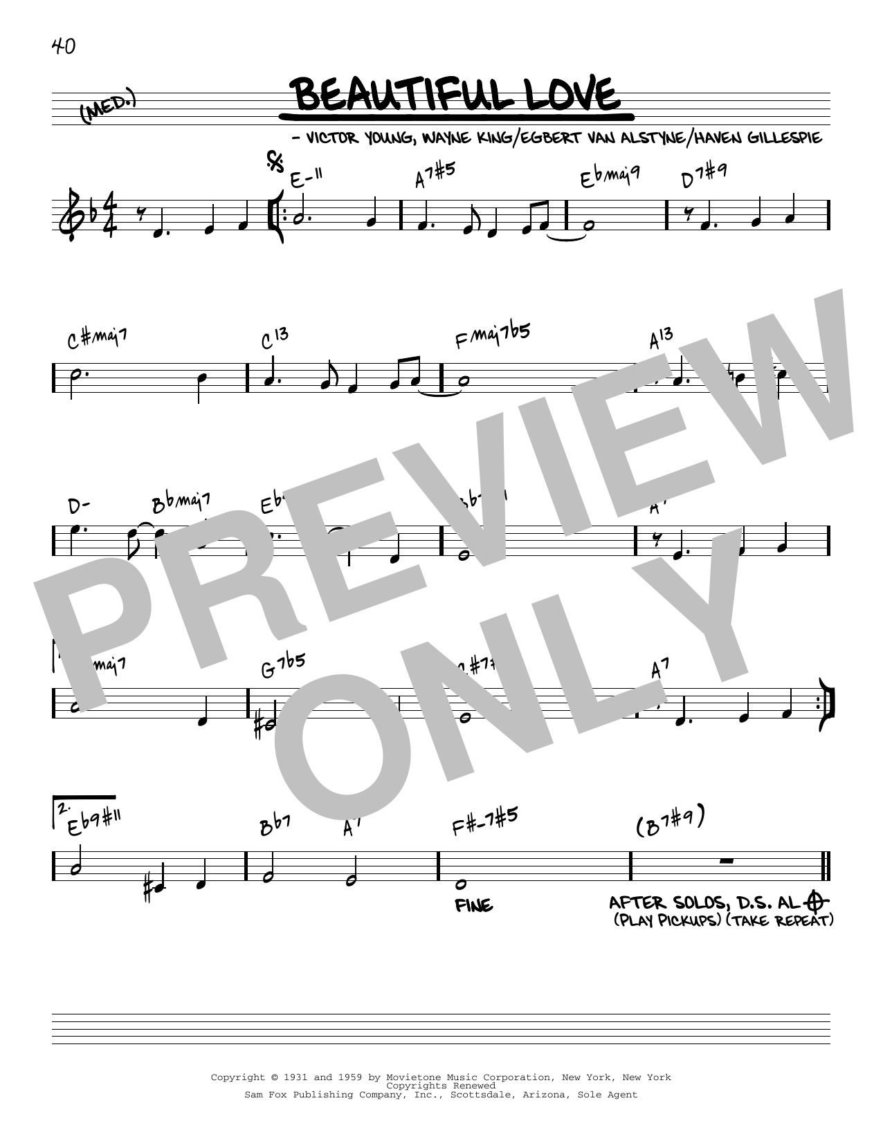 Bill Evans Beautiful Love [Reharmonized version] (arr. Jack Grassel) Sheet Music