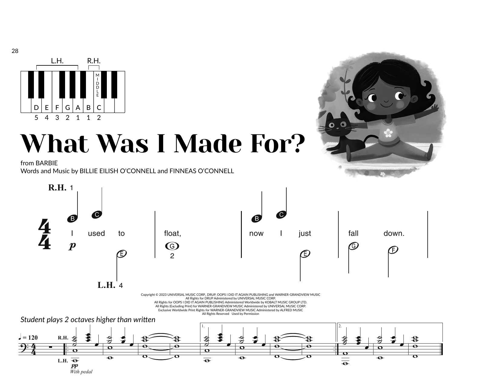 Billie Eilish What Was I Made For? (arr. Brittany McCorriston) Sheet Music