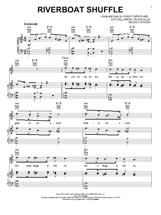 Bix Beiderbecke Riverboat Shuffle Sheet Music
