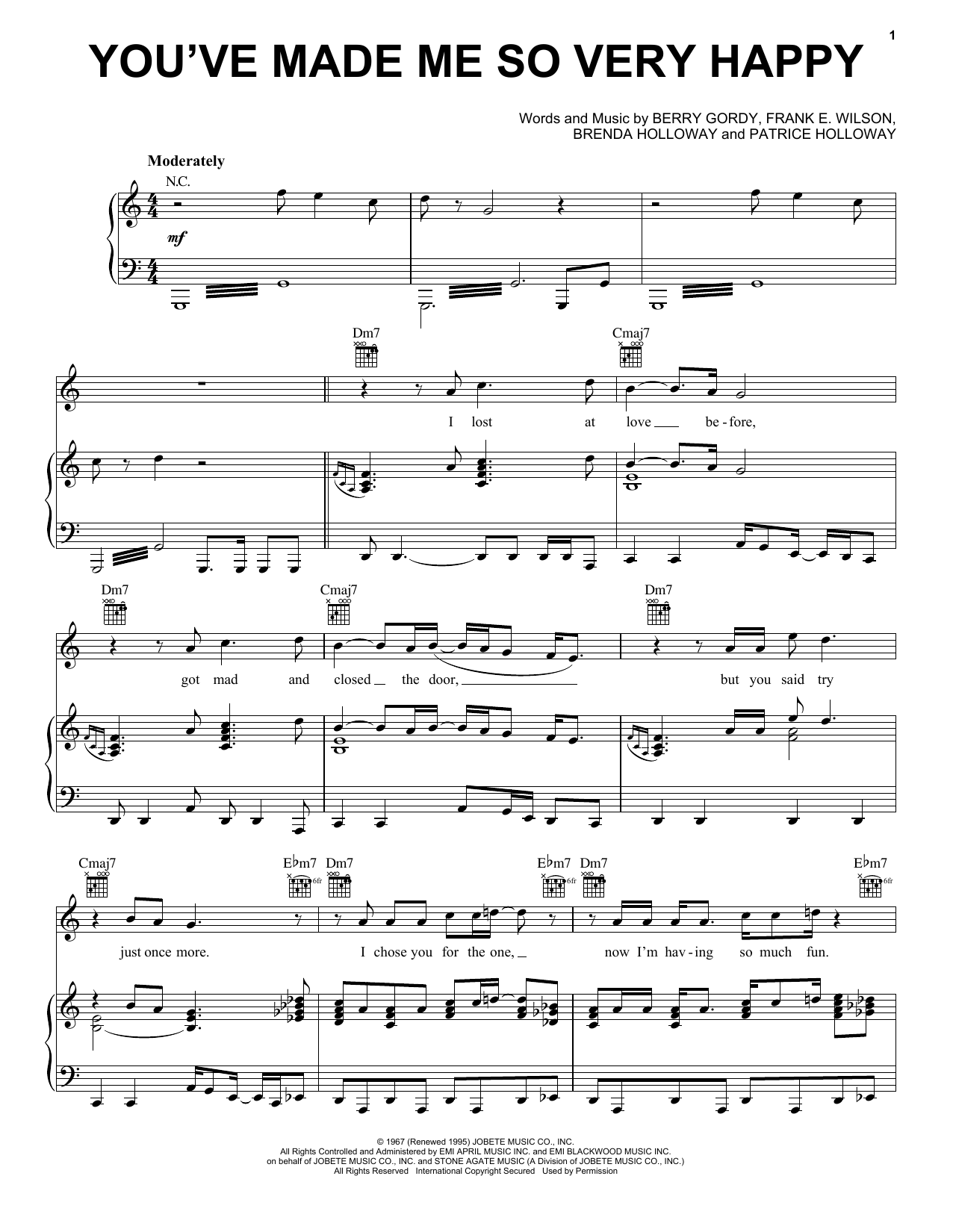 Blood, Sweat & Tears You've Made Me So Very Happy Sheet Music