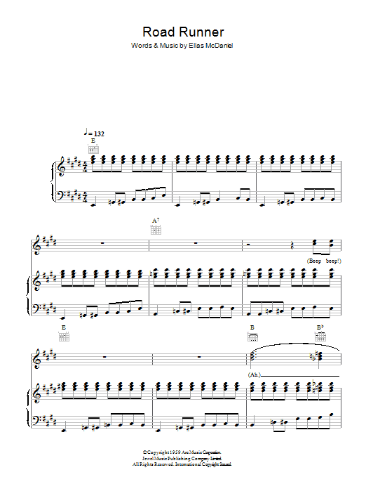 Bo Diddley Road Runner Sheet Music