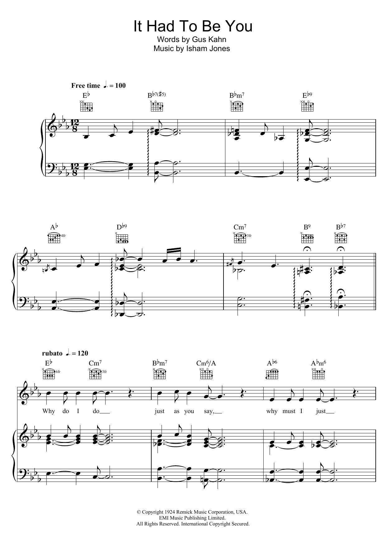 Bob Dylan It Had To Be You Sheet Music