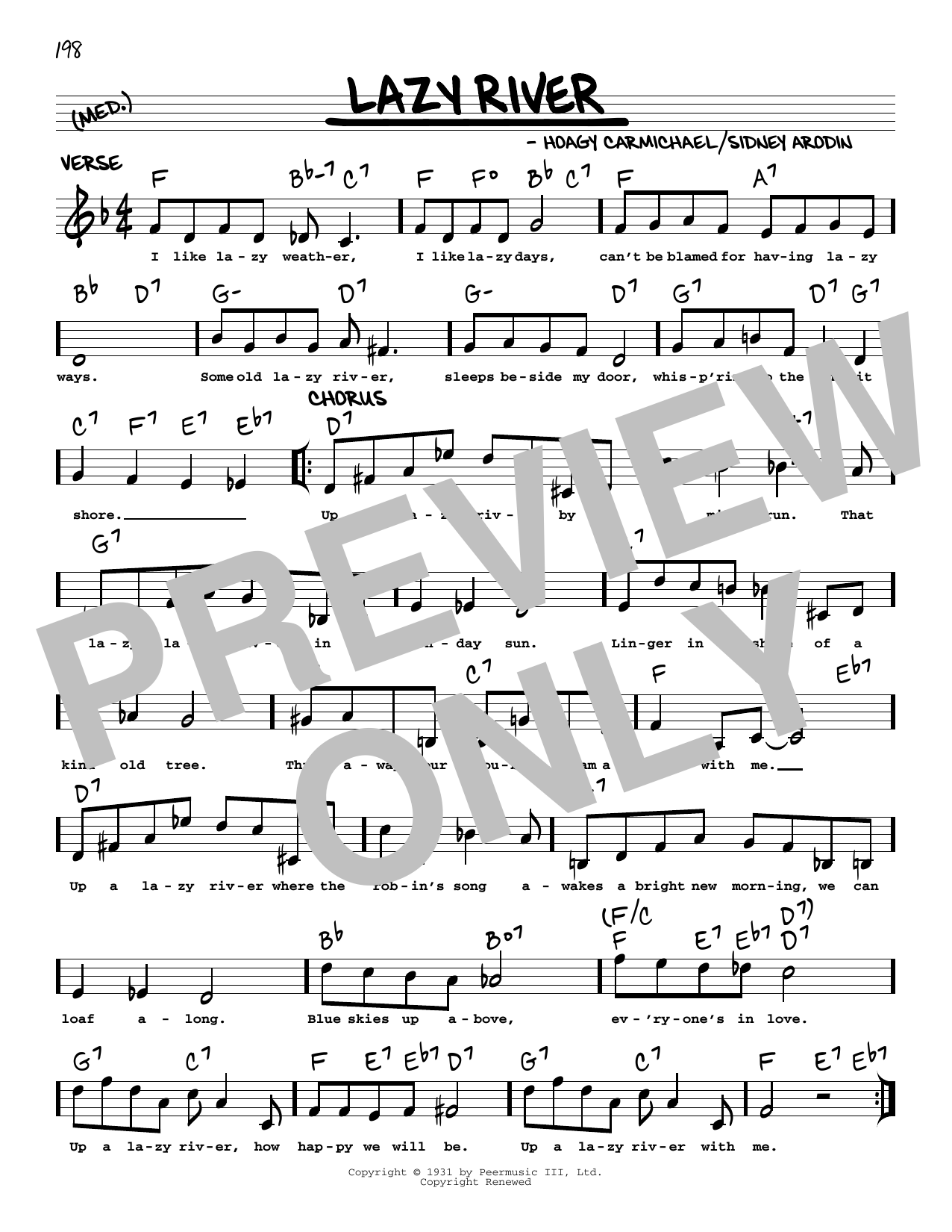 Bobby Darin Lazy River (arr. Robert Rawlins) Sheet Music