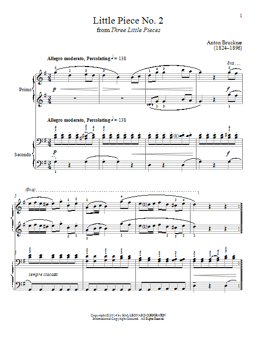 Bradley Beckman Little Piece No. 2 Sheet Music