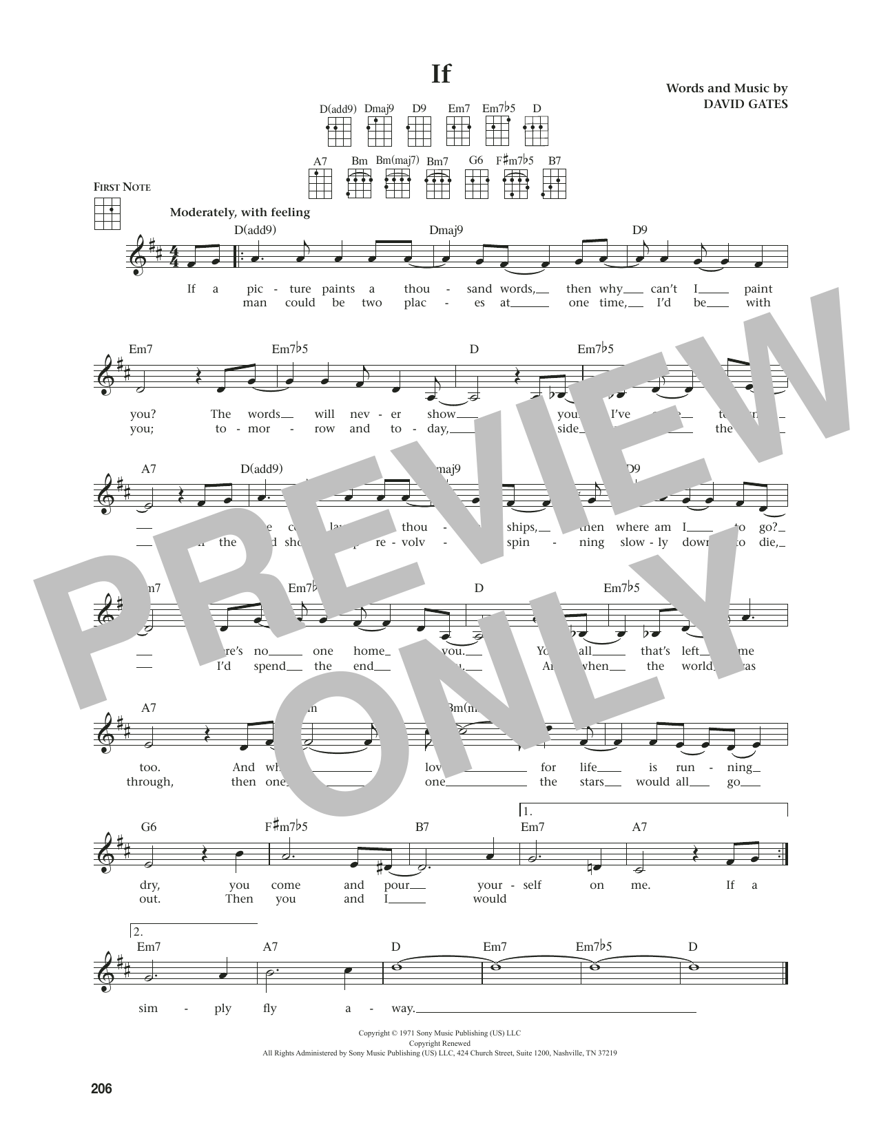 Bread If (from The Daily Ukulele) (arr. Jim Beloff) Sheet Music