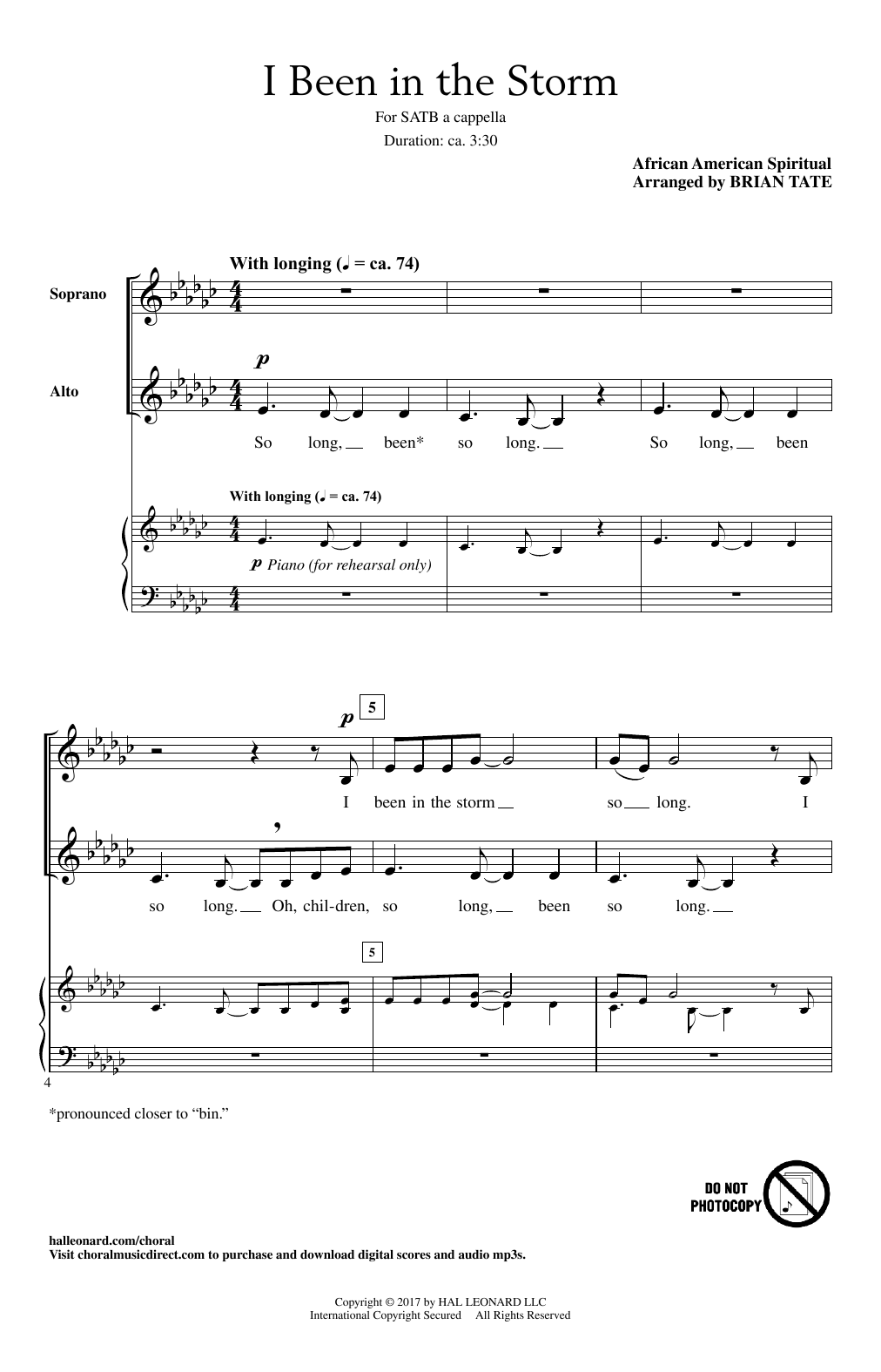 Brian Tate I Been In The Storm Sheet Music