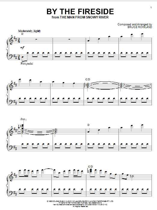 Bruce Rowland By The Fireside Sheet Music