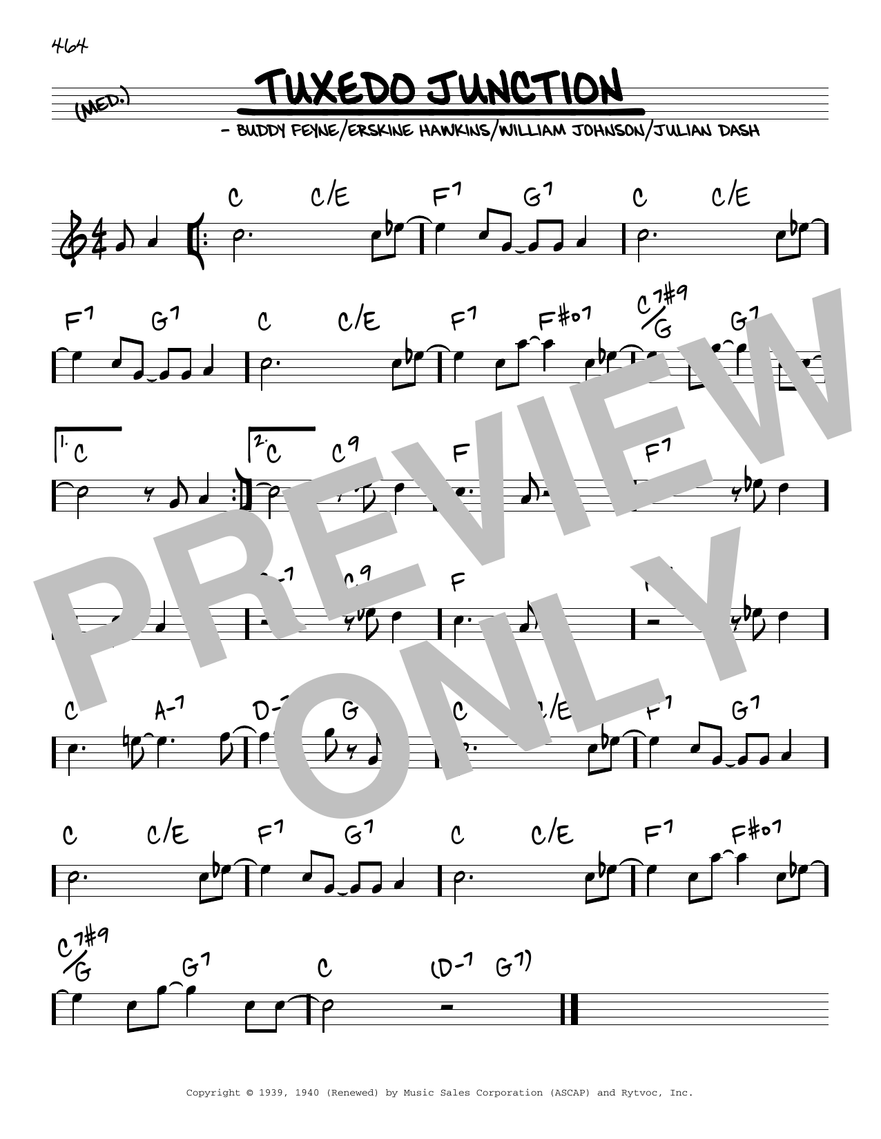 Buddy Feyne Tuxedo Junction Sheet Music